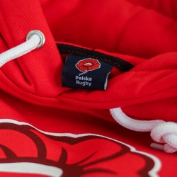 Bluza z kapturem Mak Polskie Rugby - Czerwona